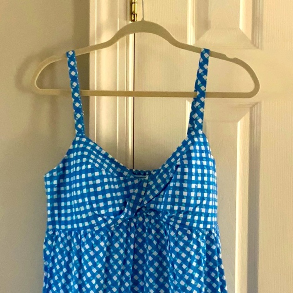Lilly Pulitzer blue checkered sundress